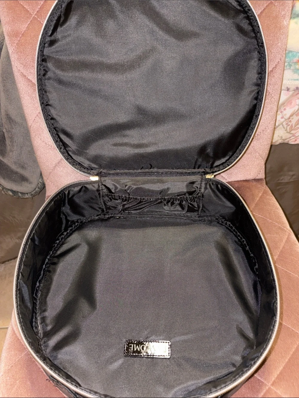 Lancôme Black Round Cosmetic Case
